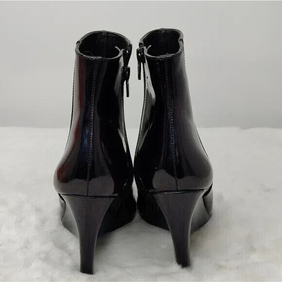 vintage Blue pointed toe Booties Size US 6 - Picture 4 of 8